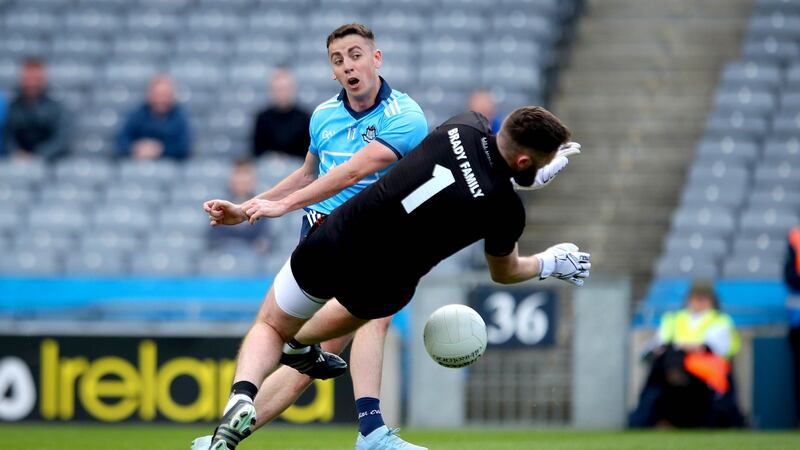There’s talk of Dean Rock being back in contention athough Cormac Costello (pictured), has been flourishing in his absence. Photograph: Ryan Byrne/Inpho