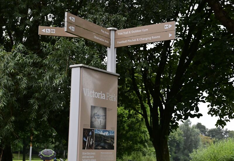 Work on a GAA pitch at Victoria Park in east Belfast has halted. Photograph: Colm Lenaghan/Pacemaker