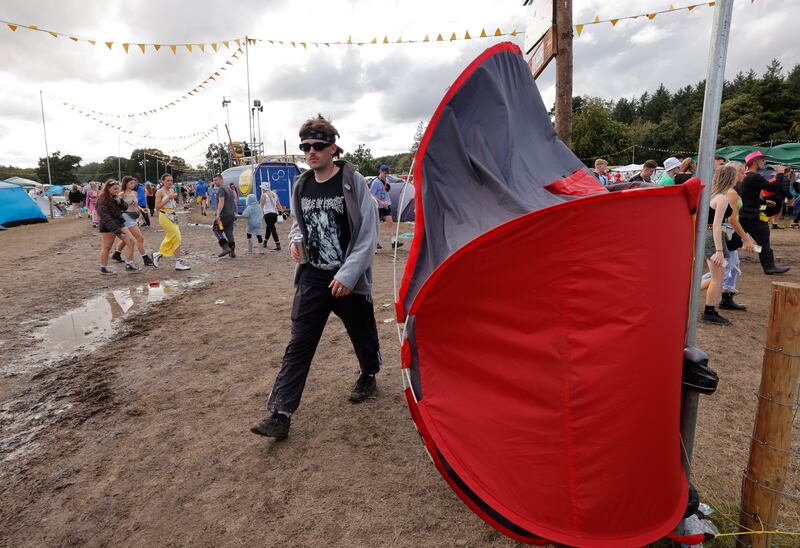The Charlie Chaplin and Jimmy Hendrix campsites. Photograph: Alan Betson

