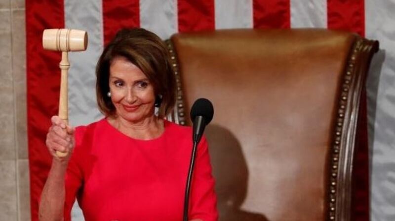 Nancy Pelosi, Speaker of the House, has denied Trump permission to give his State-of-the-Union speech at Congress during the shutdown. Photograph: Kevin Lamarque/Reuters