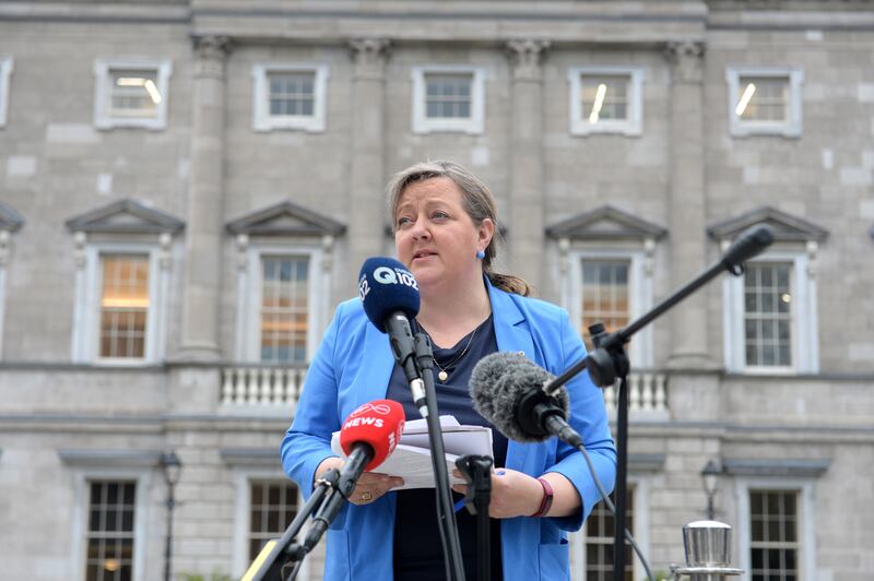 It is not known how often Róisín Garvey scans the surrounds for phone users while holding forth on important matters. Photograph: Dara Mac Dónaill/The Irish Times