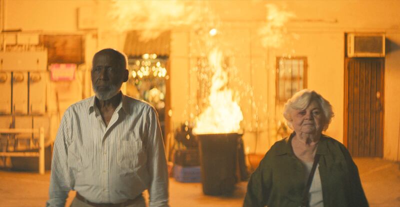 The late Richard Roundtree with June Squibb in Thelma. Photograph: Magnolia Pictures via AP