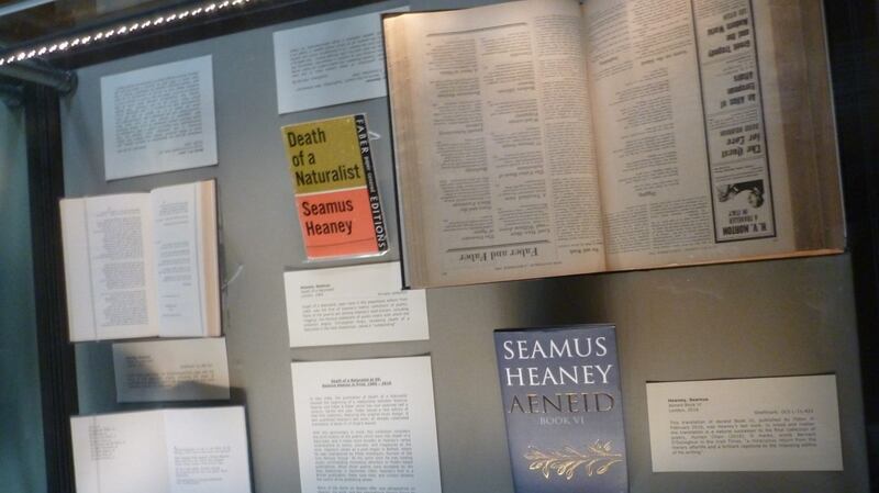Working from the acknowledgements page of Death of a Naturalist, and using Trinity’s own library collections, we have sought to explore the diverse origins and contexts of that first collection, and to show how it points forward to later moments in Seamus Heaney’s career