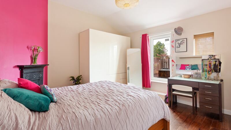Bedroom with door to roof terrace