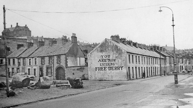 Free Derry Corner in 1969. Photograph: courtesy of Frankie McMenamin