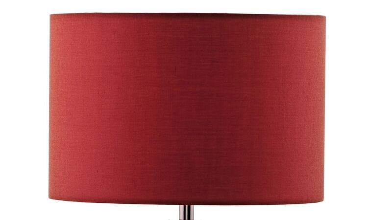 The Ultra table lamp from Dar Lighting (€75), with its copper base and orange linen shade, will cheer up even the gloomiest late-summer evening