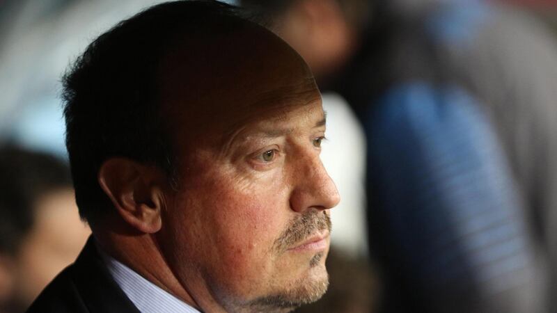 Rafael Benitez has been sacked by Real Madrid and will be replaced as manager by Zinedine Zidane. Photograph:    Cesare Abbate/EPA