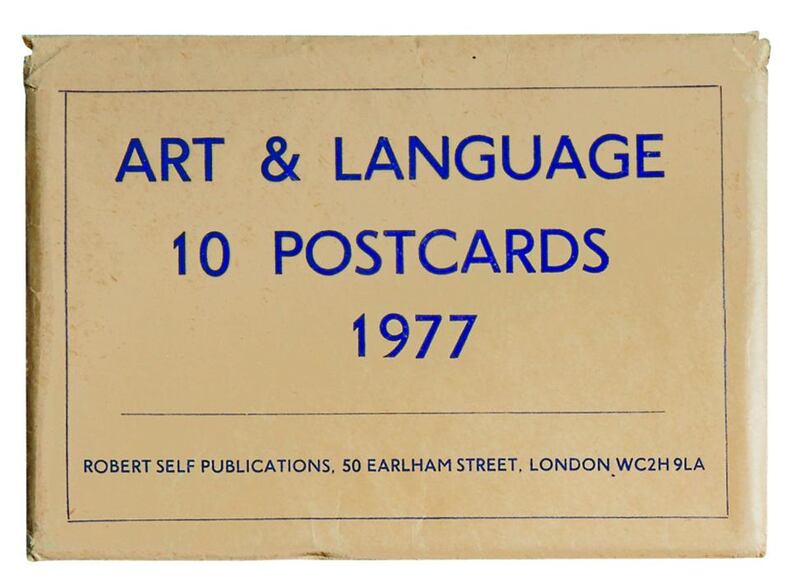 Art & Language, 10 Postcards, 1977. Photograph: Reproduced by permission of the artists