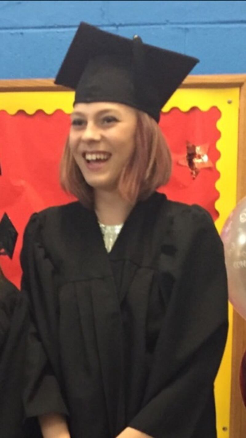 Ana Kriégel at a school graduation
