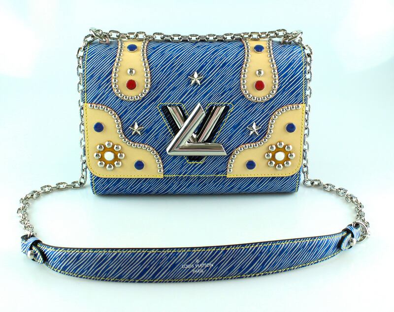 Louis Vuitton: Limited edition denim twist MM epi leather and studs €2,399 (RRP €2,800)