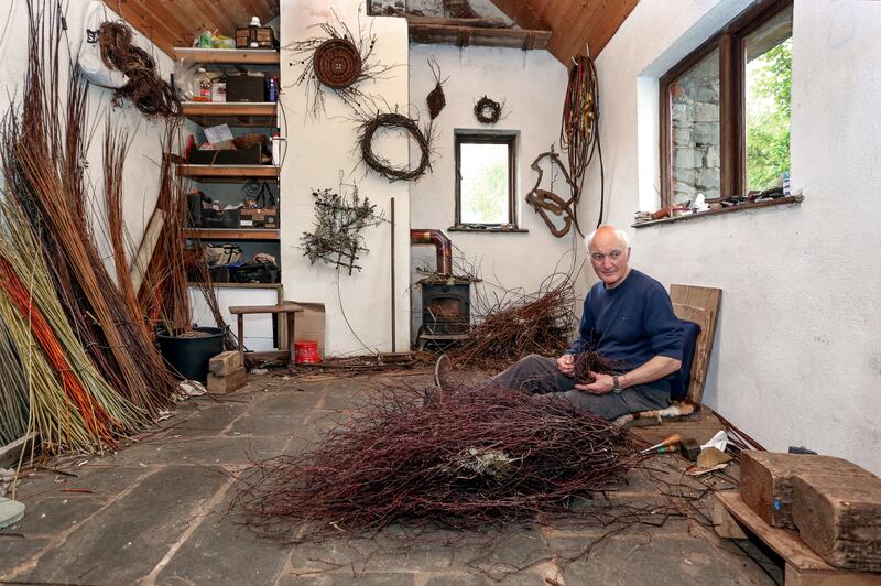 Joe Hogan in his workshop in Clonbur, Co Galway. Photograph: Joe O’Shaughnessy