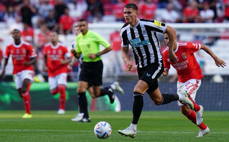 Sven Botman: still only 22, the Ajax youth product was a key man in Lille’s 2020-21 title triumph and will add to Newcastle's defensive options. Photograph: Gualter Fatia/Getty Images