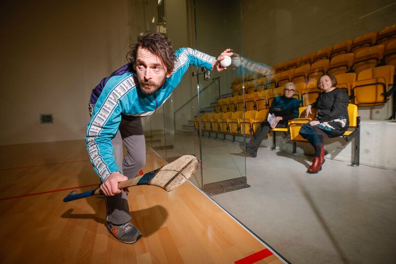 Actor Timmy Creed performs GAA-themed one-man play Spliced at First Fortnight festival. Photograph: Conor McCabe Photography