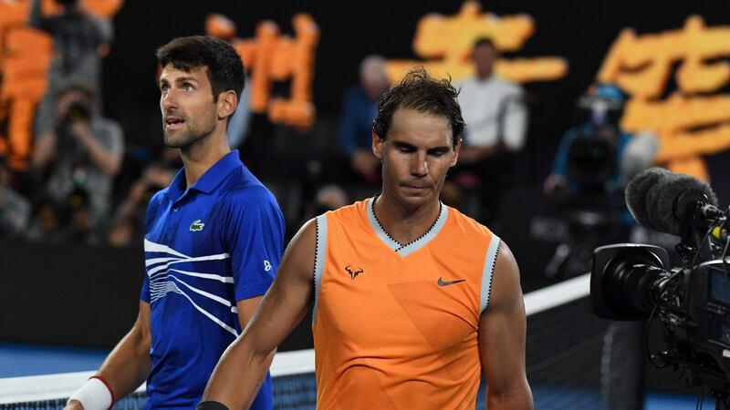Novak Djokovic beat Rafael Nadal in straight sets to win his seventh australian Open title. Photograph: Greg Wood/AFP/Getty