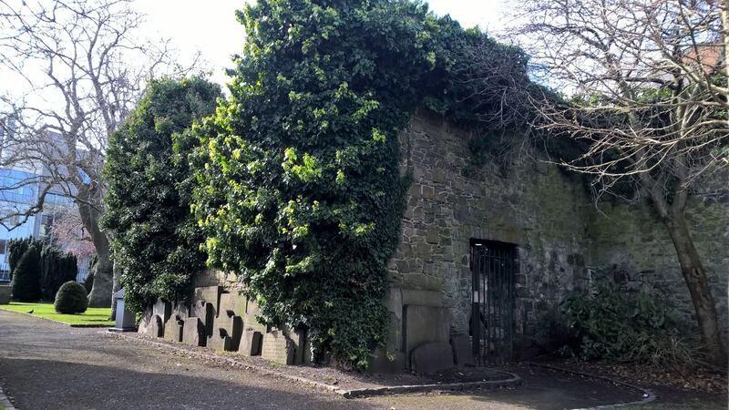 Stacked headstones in St Kevin’s cemetery
