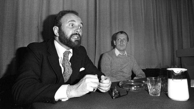Campaigning: Jeffrey Dudgeon with David Norris in 1980. Photograph: Pat Langan