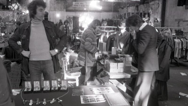 1977: The Dandelion Market on the corner of St Stephen’s Green, Dublin. Also known as the Gaiety Green Shopping Arcade. Photograph: Dermot O’Shea/The Irish Times.