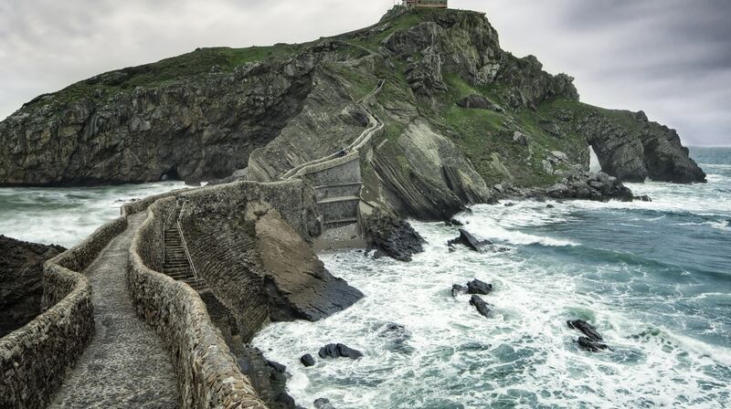 The rocky coast of Asturias