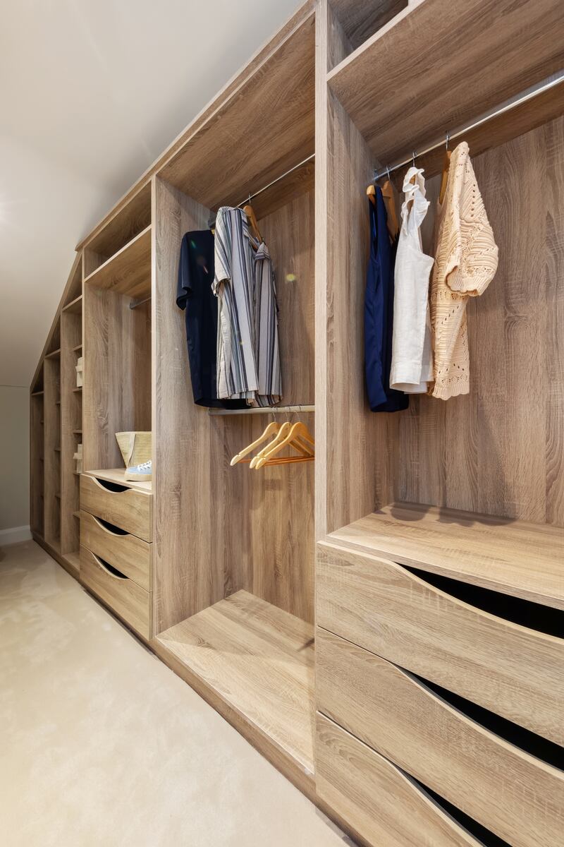 Upstairs, the bedrooms all have excellent built-in wardrobe storage.