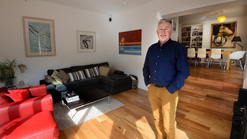 Bernard Gilna in his home in Harold’s Cross. His biggest regret? “The builders were so quick that I was designing on the fly. So this is not something I would do again.” Photograph: Cyril Byrne