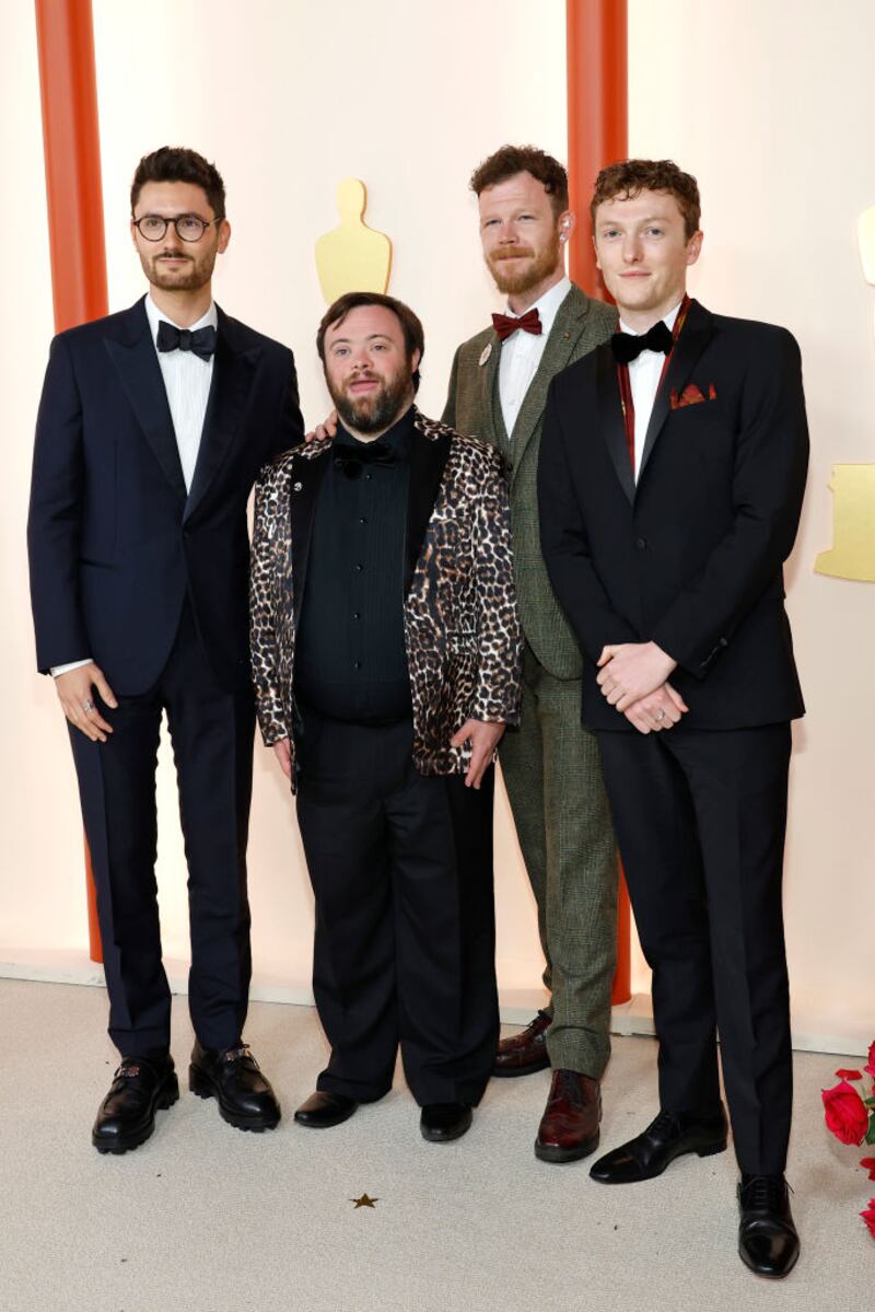 Oscars 2023: Tom Berkeley, James Martin, Seamus O'Hara, and Ross White. Photograph: Mike Coppola/Getty Images