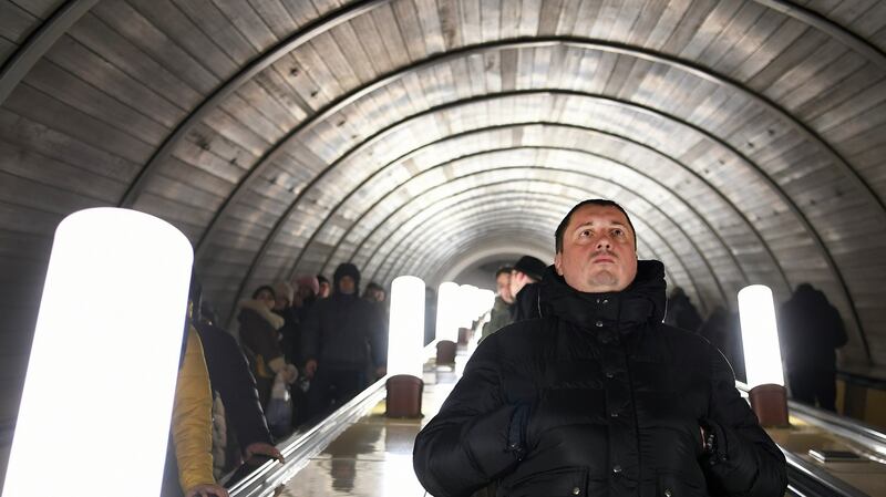 Aleksandr Shprygin, the former chief of a national soccer supporters’ club, at a subway station in Moscow. Photograph: James Hill/The New York Times