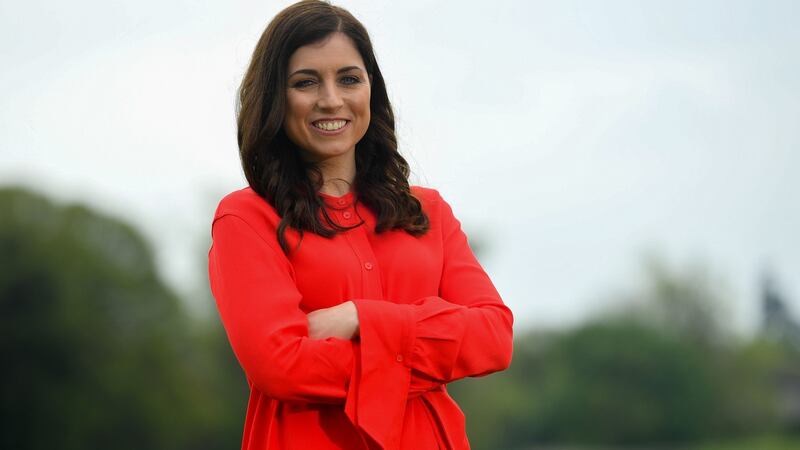 RTÉ The Sunday Game presenter, Joanne Cantwell. Photograph: Ramsey Cardy/Sportsfile