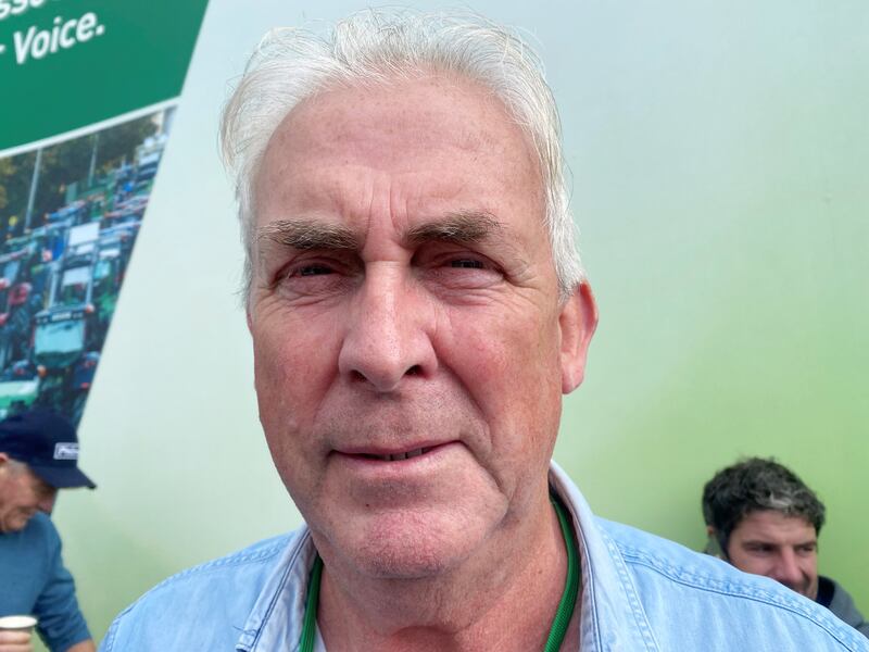 Michael Biggins from Glencorrib, Co Mayo: "We are at the complete mercy of the supermarkets." Photograph: Ronan McGreevy