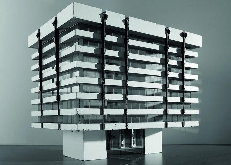 Masterpiece: a design model of Sam Stephenson's Central Bank of Ireland. Photograph: Irish Architectural Archive