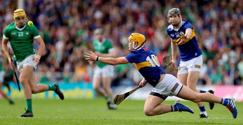 Tipperary’s Conor Stakelum in action against Limerick at FBD Semple Stadium, Thurles. Photograph: James Crombie/Inpho