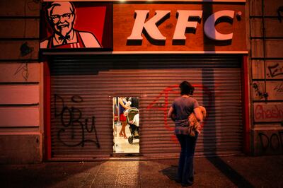 A KFC restaurant in Chile. In 2016, the medical costs of obesity were 2.4 percent of all health care spending.