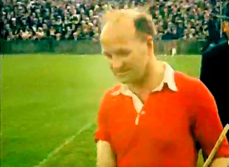 Christy Ring during the 1960 National Hurling League final between Cork and Tipperary