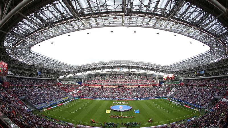 Kazan Arena, Kazan. Photograph: Roman Kruchinin/Getty