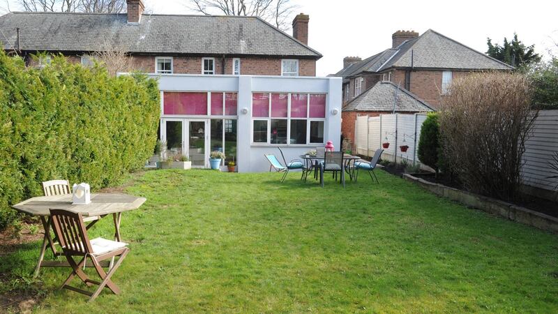 The rear garden of 98 Iveagh Gardens is 22m (75ft) long and faces west.