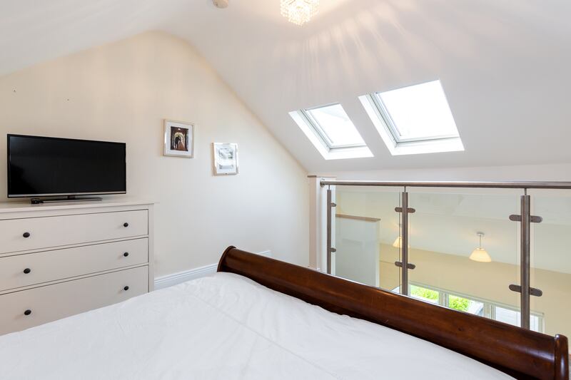 One of the four bedrooms