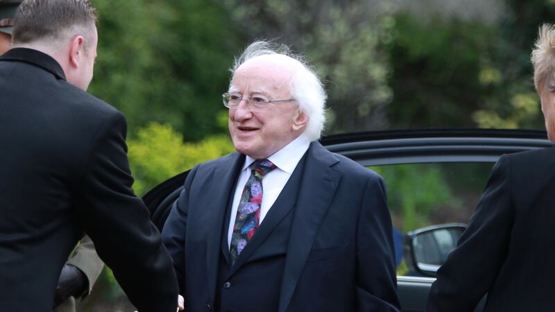 President Michael D Higgins at the funeral. Photograph Nick Bradshaw/The Irish Times