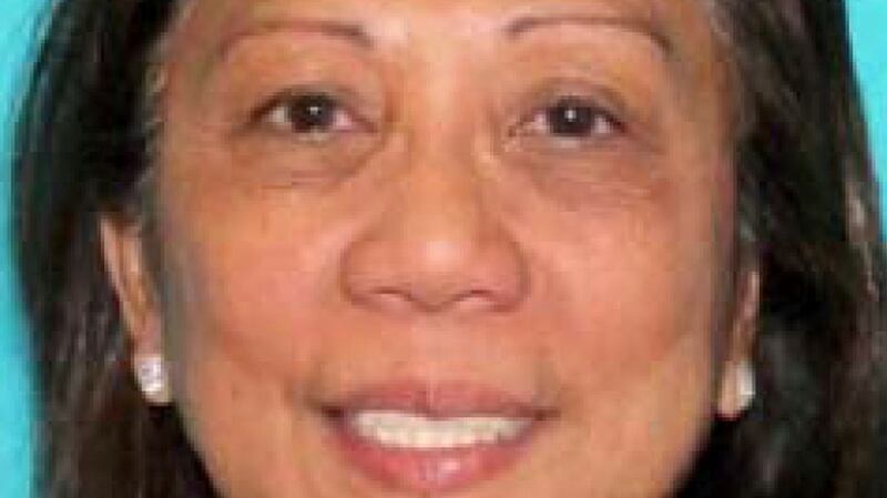 Marilou Danley, the girlfriend of Las Vegas shooter Stephen Paddock, arrived at Los Angeles airport late on Tuesday night on a flight from the Philippines. Photograph: Las Vegas Metropolitan Police Department via AP
