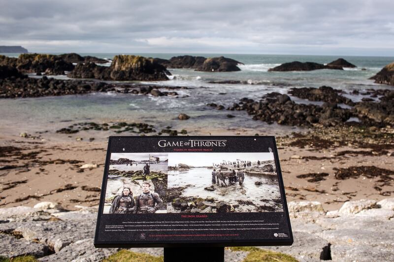 Game of Thrones: Ballintoy beach doubled as the Iron Islands. Photograph: Robert Ormerod/NYT