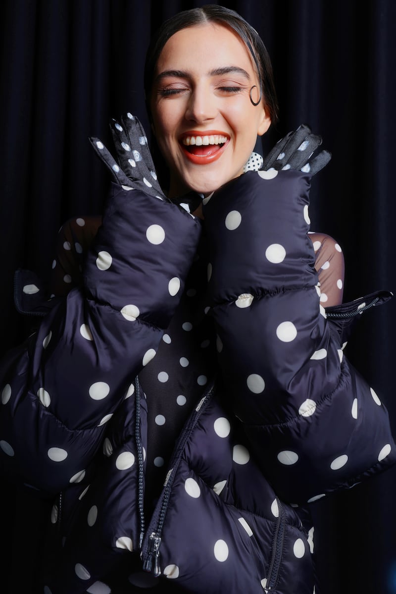 Polka dot bomber by Monki, @weekdayofficial