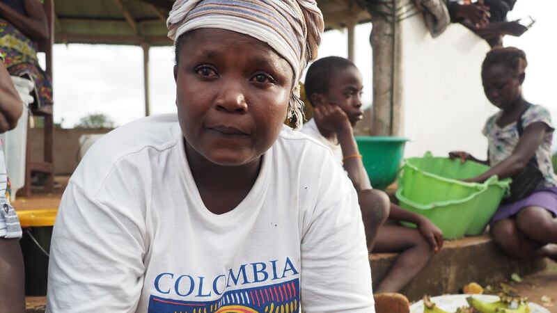 Liberian election: Tenneh Sackie, who says it’s natural for Jewel Howard-Taylor to advocate for her ex-husband. Photograph: Lorraine Mallinder