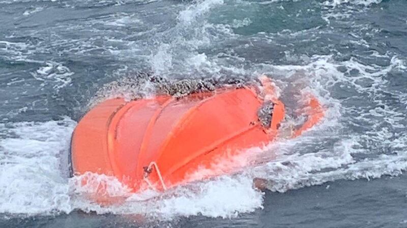 The US naval boat was found floating in the water by the Doolin Express on Monday. Photograph: Doolin Ferry Company/Facebook