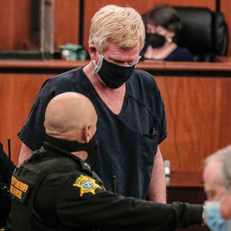 Accused: Alex Murdaugh in court in October. Photograph: Joshua Boucher/State/Tribune via Getty