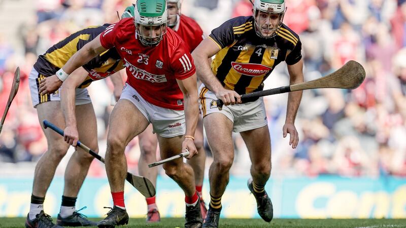 Cork’s Shane Kingston scored seven points after coming on in the second half. Photograph: Laszlo Geczo/Inpho