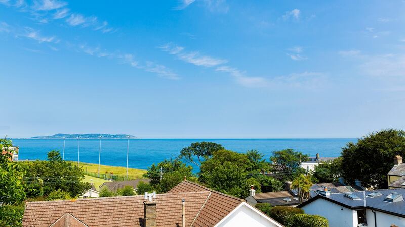 Epworth, Rockfort Avenue, Dalkey, Co Dublin: sash windows, parquet floors, and excellent sea views.