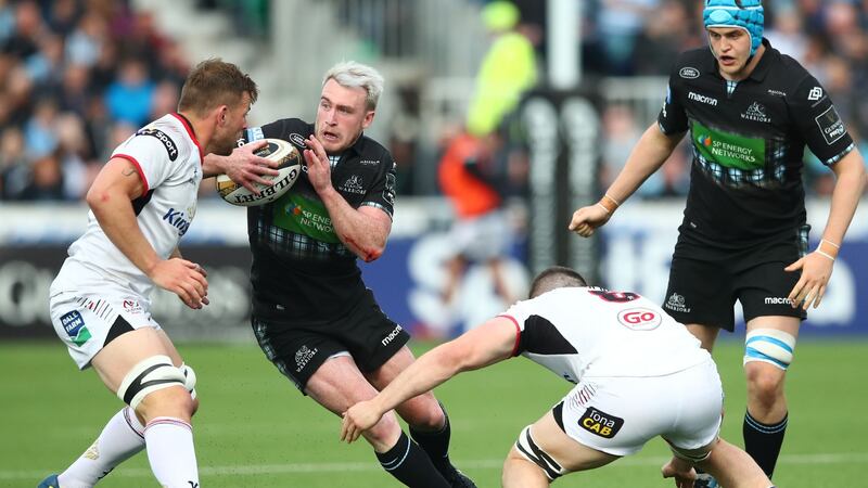 Stuart Hogg will be Glasgow’s main danger man against Leinster. Photograph: James Crombie/Inpho