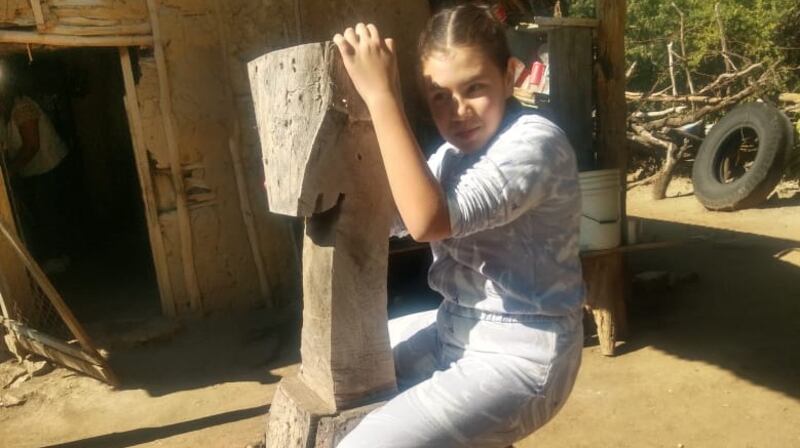 Emma Carberry Garza at uncle Félix’s in the countryside of Tamaulipas State, north-east Mexico