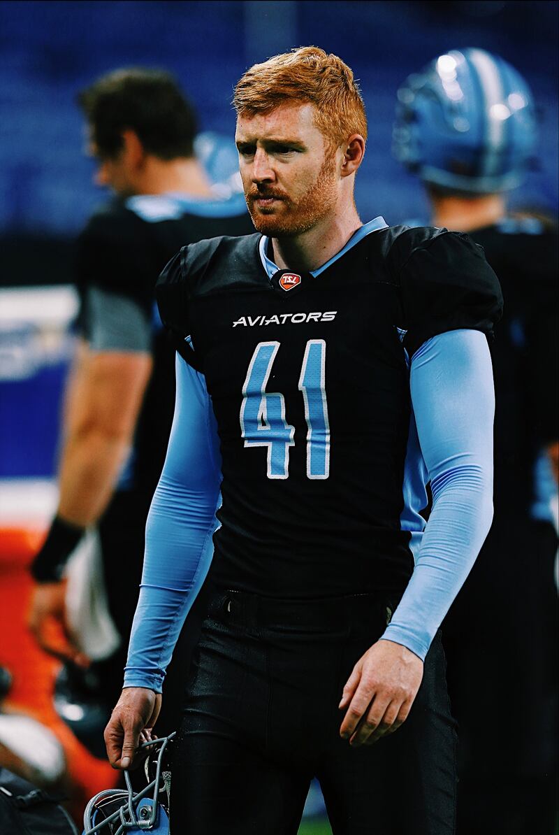 Tadhg Leader played with the Aviators in the 2021 Spring Leagues.