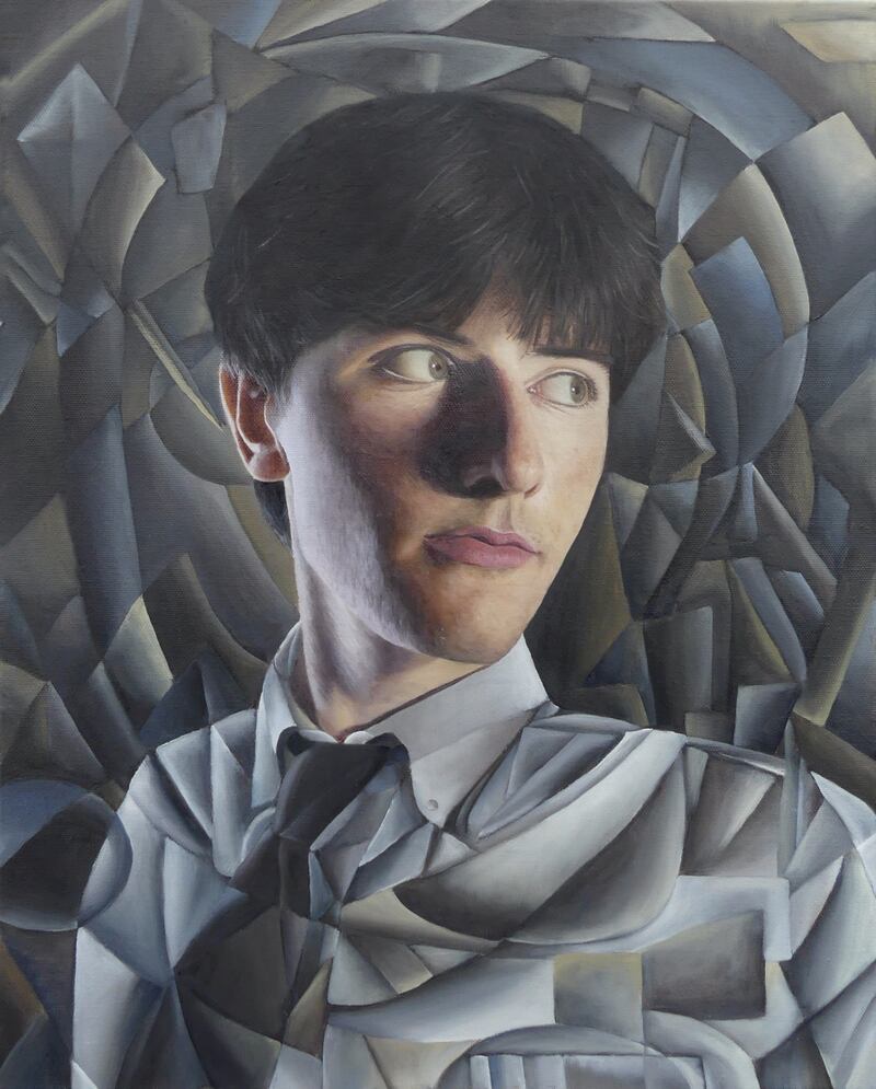 A Portrait of the Artist as a Young Man, by Ross McHale (Kildare), shortlisted for the Zurich Young Portrait Prize 2022 at the National Gallery of Ireland.