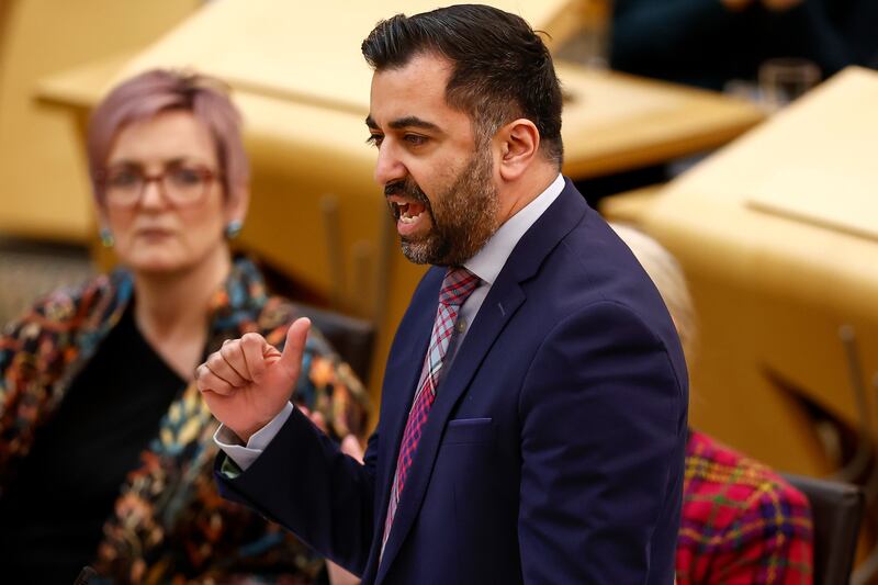 Scotland's first minister Humza Yousaf: he has had a rollercoaster ride since taking over from Nicola Sturgeon. Photograph: Jeff J Mitchell/Getty Images