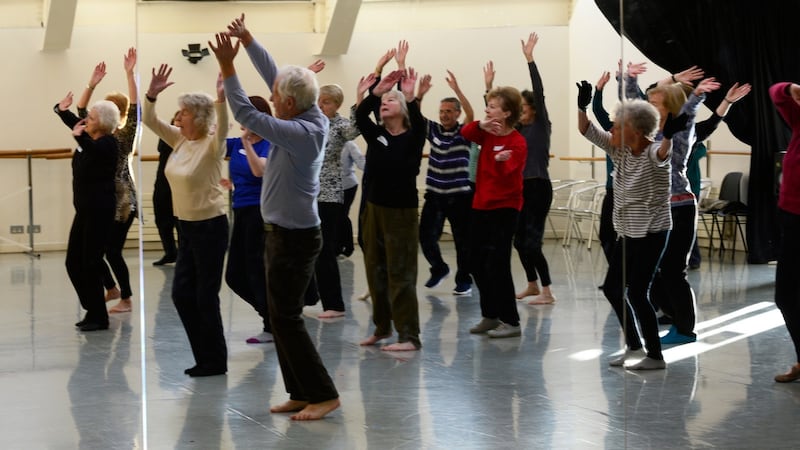 Senior class at Dance Theatre of Ireland, at Bloomfield Centre, Dún Laoghaire. Photograph: Cyril Byrne